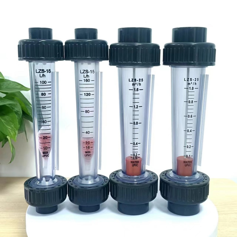 ท่อพลาสติก Float Flow Meter LZS15/20/25 น้ําของเหลว ปริมาณ ประเภทติดตั้งท่อสําหรับวัด