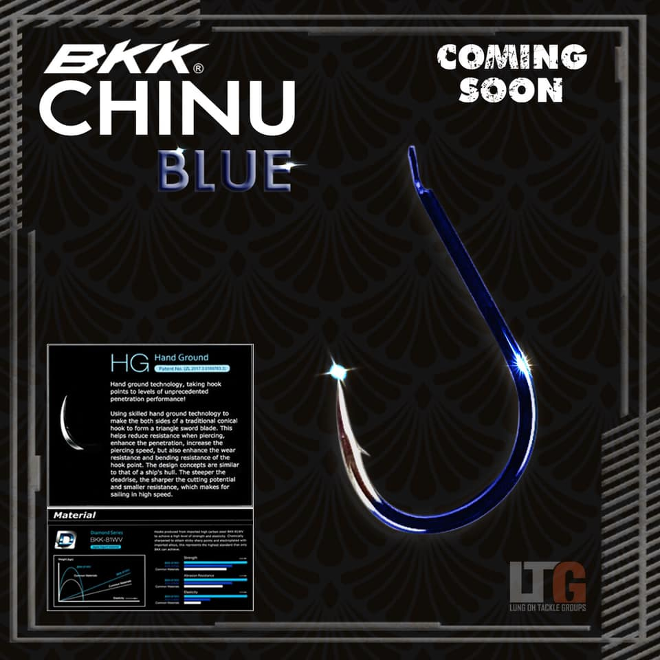 เบ็ดตกปลา BKK chinu Blue BN013