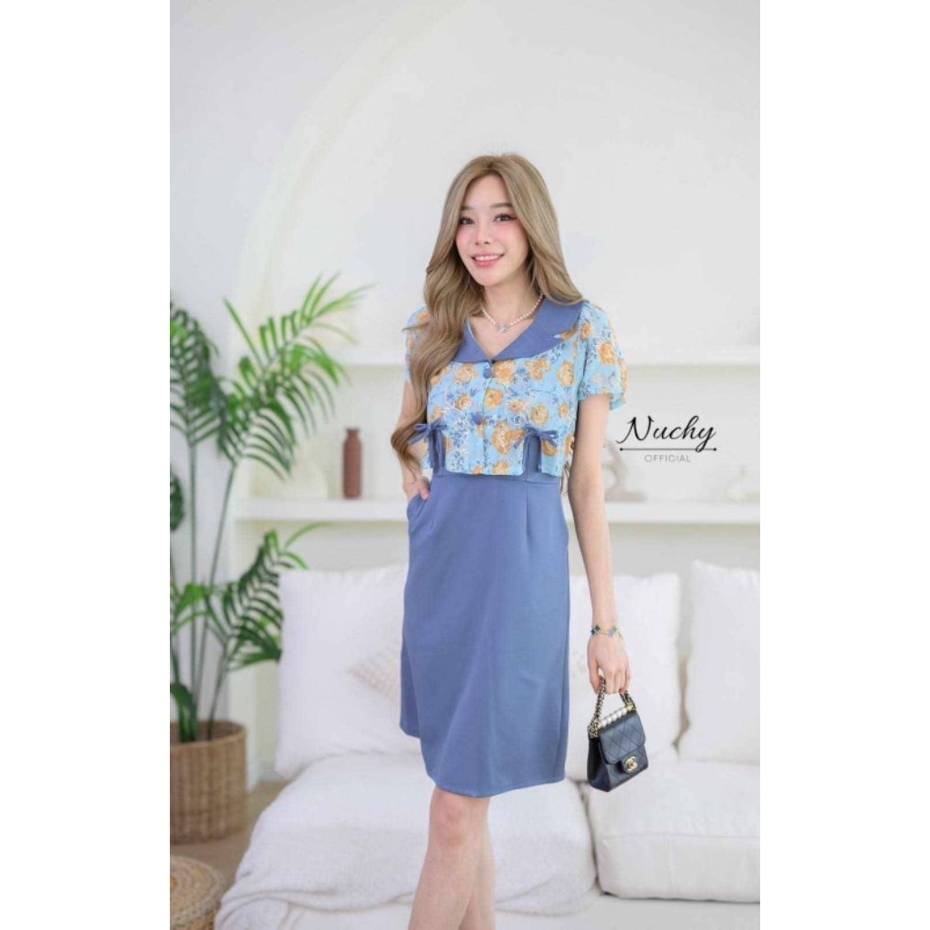 เดรส NUCHY งานพร้อมส่ง