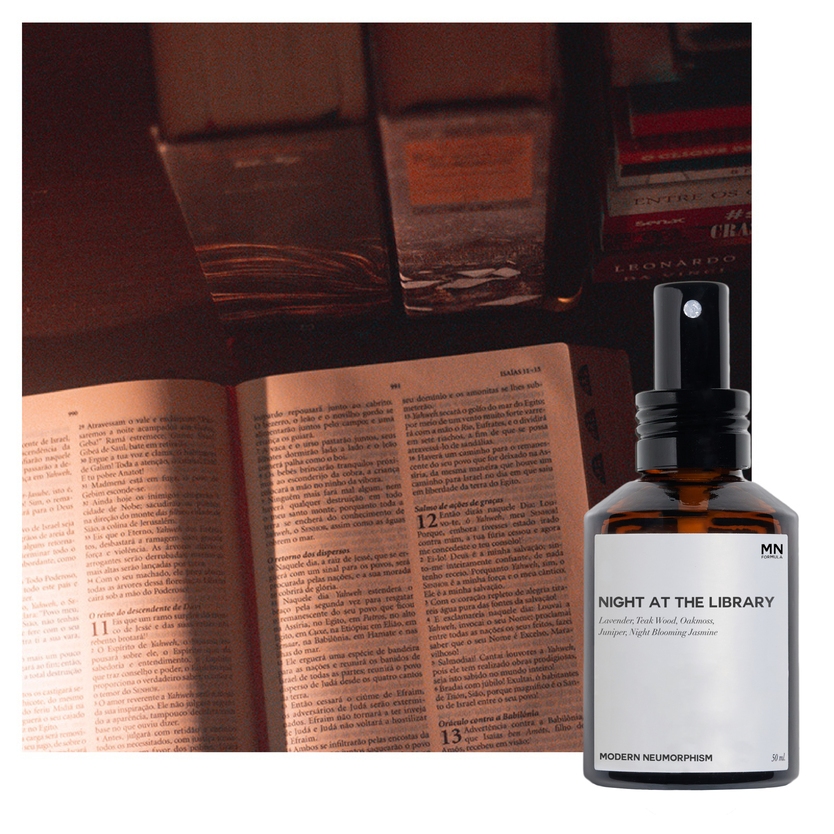 MN FORMULA Room Spray กลิ่น Night at the Library สเปรย์หอมกระจายกลิ่น สเปรย์หอมปรับอากาศ กลิ่นห้องสมุดค่ำคืนช่วยสมาธิ