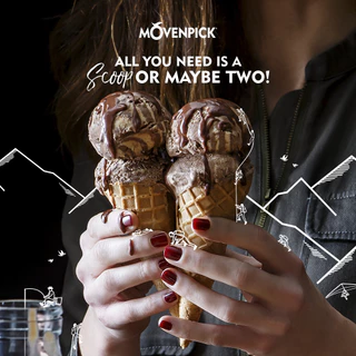 Movenpick Ice Cream ไอศกรีม เมอเวนพิค ถังใหญ่ 2400 มล.