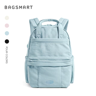 BAGSMAT กระเป๋าเป้สะพายหลังการเดินทางสบายๆ กระเป๋าเป้สะพายหลังแล็ปท็อป 14.3 นิ้ว กระเป๋าเป้สะพายหลังวิทยาลัย