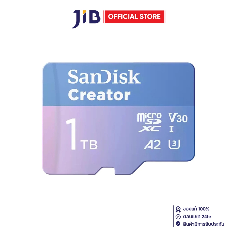 1 TB MICRO SD CARD (ไมโครเอสดีการ์ด) SANDISK CREATOR MICROSD (SDSQXAV-1T00-GN6MS)