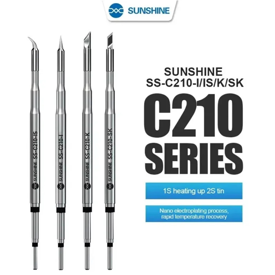 ปลายหัวแร้ง SUNSHINE SS-C210 นิยมในงานซ่อมแซมอุปกรณ์อิเล็กทรอนิกส์ขนาดเล็ก