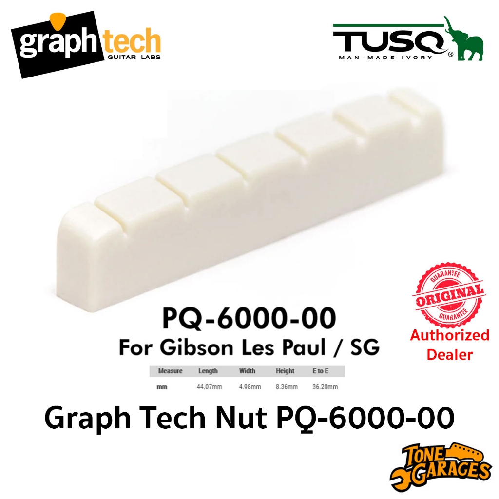 Graph Tech TUSQ Slotted Jumbo PQ-6000-00 44m Nut for Gibson Les Paul / SG นัทกีต้าร์