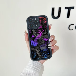 กรณี เคส Realme C11 2021/C20 C21Y/C25Y C25/C12/C25s/Narzo20 C30/C30S C35 C55 C67 C75 แฟชั่น BOOM กราฟฟิตี้การ์ตูน