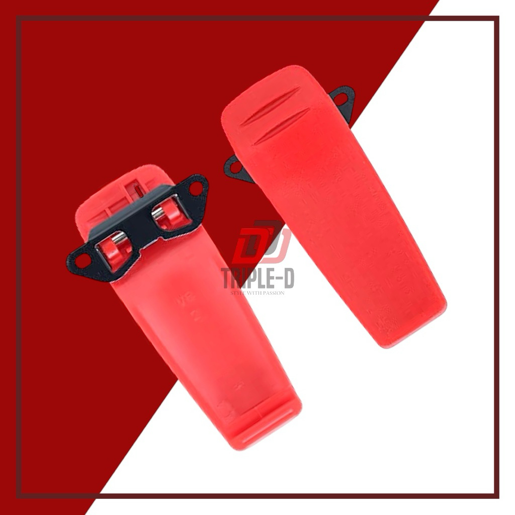 คลิปหลัง กิ๊บหนีบแบต/เข็มขัด วิทยุสื่อสาร (สีแดง) ICOM : IC-V8,IC-3FGX,IC-V82,IC-3FGS,IC-V80 และรุ่น