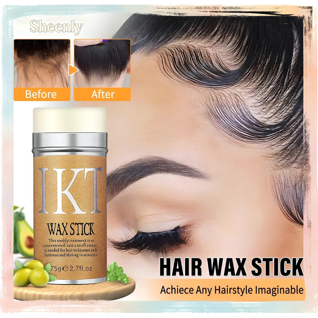 ขี้ผึ้งแท่งแต่งทรงผม จัดแต่งทรงผม ไม่ชี้ฟู พกพาง่าย ติดทนนาน Hair Wax Stick 75g