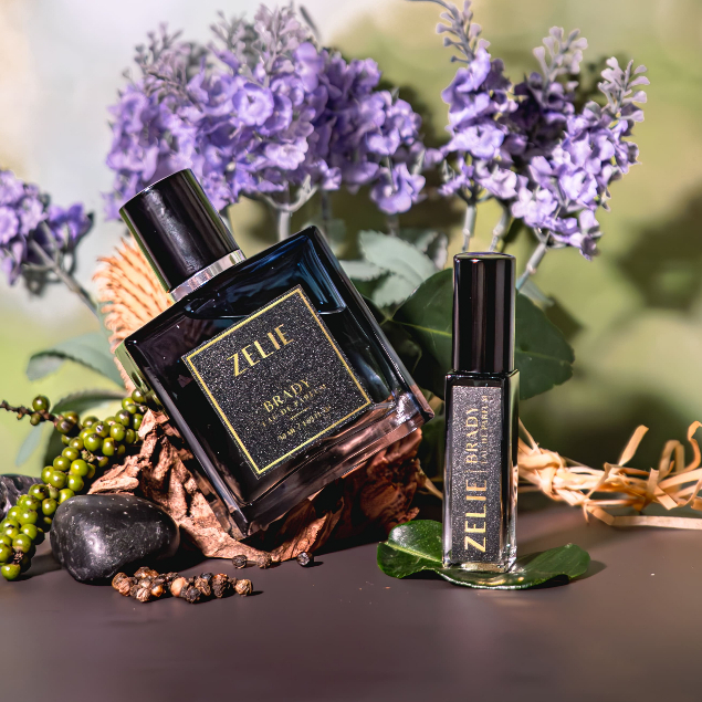 น้ำหอม Zelie กลิ่น Brady สำหรับผู้ชายมีระดับ กลิ่นสะอาด หอมติดทนนาน 12 ช.ม. ใช้หัวน้ำหอมแท้จากฝรั่งเศส