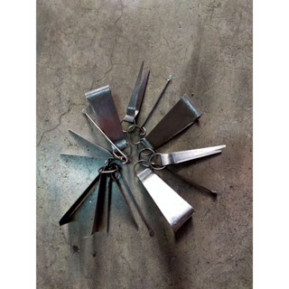 ชุดแหนบ(ถอนขน)เล็ก,ใหญ่,ไม้แคะหู ของโบราณ หายาก