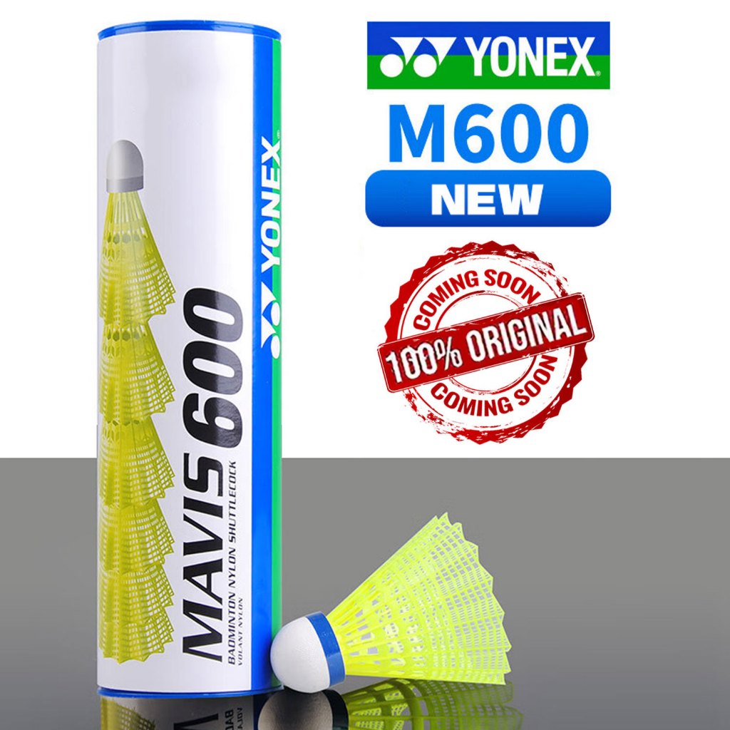 YONEX Mavis 350/600 ของแท้100% ลูกขนไก่ฝึกซ้อมบอลไนลอนแบดมินตัน แบดมินตันวัสดุไนลอน