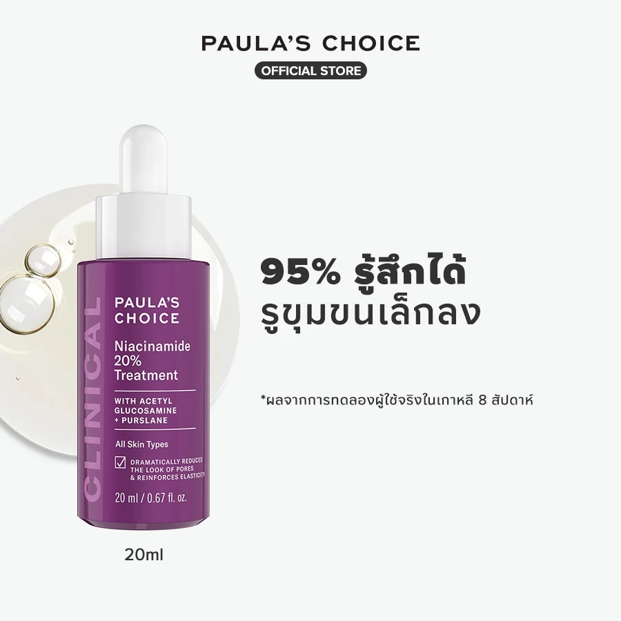 Paula's Choice Clinical Niacinamide 20% Treatment พอลล่าส์ ช้อยส์ ไนอะซีนาไมด์ 20% ทรีทเม้นท์