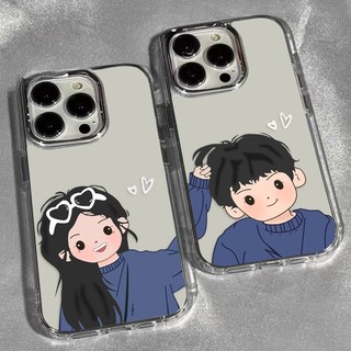 วันวาเลนไทน์ ของขวัญ เคสโทรศัพท์คู่รั กคู่รักผม ไอโฟน 11 For iPhone 11 12 13 14 15 16Pro MAX X XS XR XS 6 7 8Plus SE2020