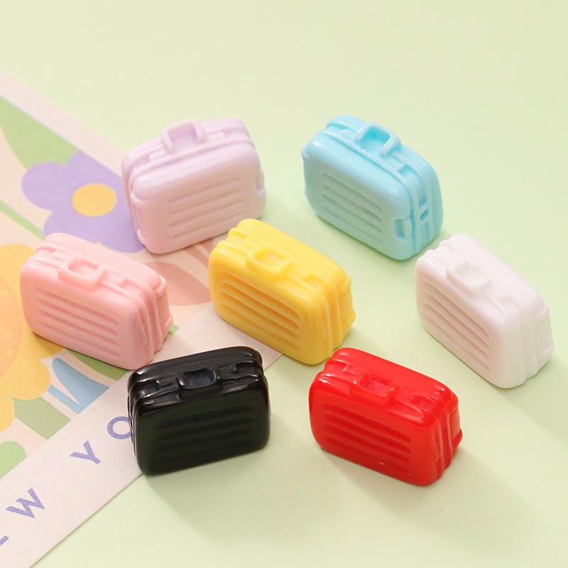 j366 กระเป๋าเดินทางจิ๋วของเล่นdiy แพ็คละ 10 ชิ้น คละสี