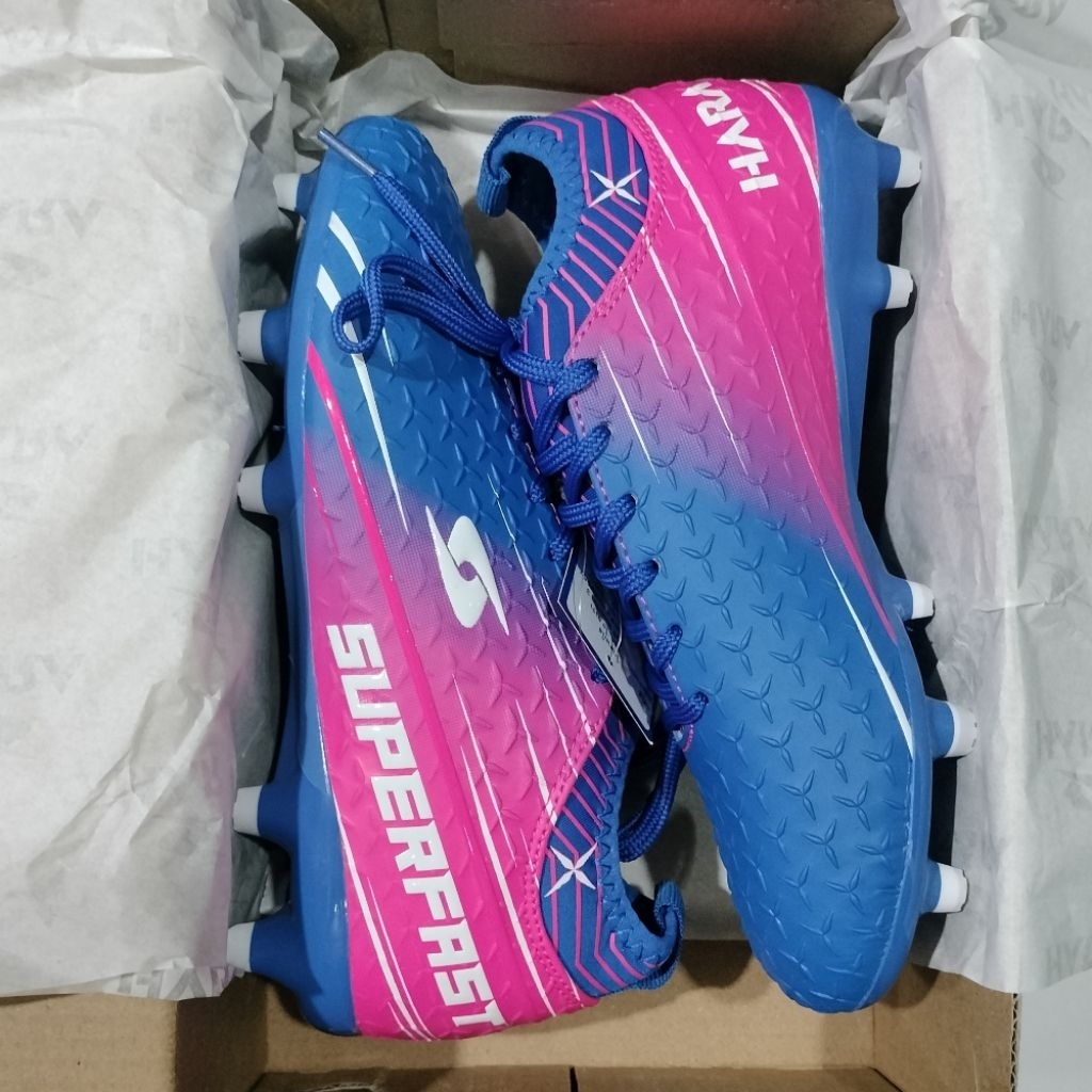 (HARAลิขสิทธิ์💯)ไซส์เด็ก 34-38 รองเท้าฟุตบอลเด็กหุ้มข้อ/สตั๊ดเด็กหุ้มข้อ SUPERFAST หนังพียูอัดลาย - รูปที่ 6