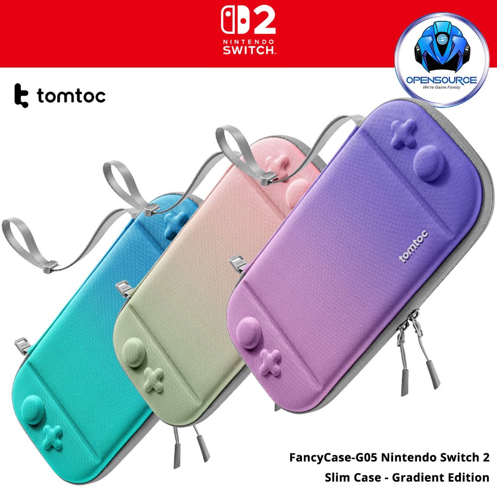 (พร้อมส่งทันทีสินค้าแท้) Tomtoc SW2 Slim Case กระเป๋าสำหรับ Nintendo Switch 2 - สี Magic Black