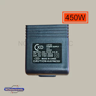 ADAPTOR หม้อแปลงไฟฟ้า AC 220V เป็น 110V 450W ใช้สำหรับเครื่องใช้ไฟฟ้าประเทศญี่ปุ่น สหรัฐอเมริกา อื่นๆ#หม้อแปลงไฟ