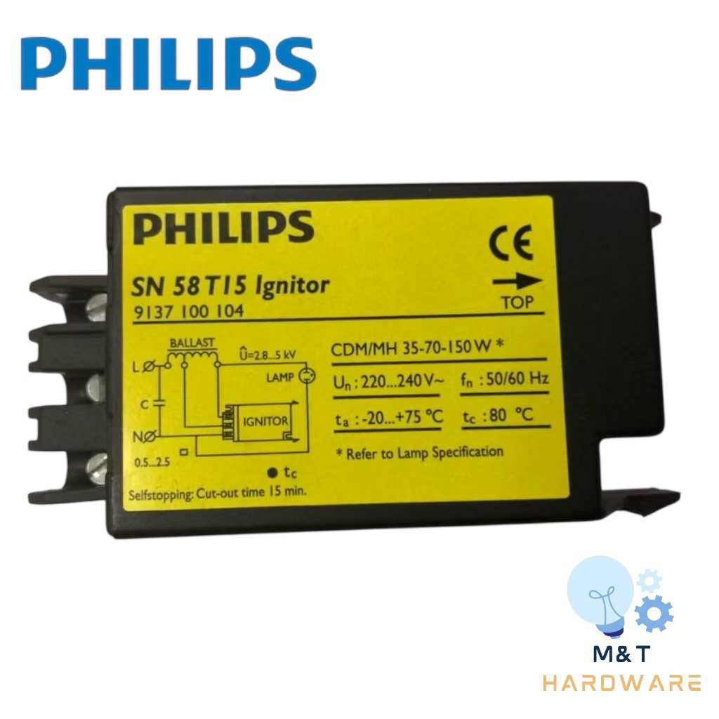 PHILIPS อิกนิเตอร์ SN 58 T15 Ignitor