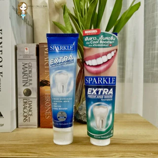 ❎EXP.01/27 | SPARKLE ยาสีฟัน สปาร์คเคิล สูตร Extra Fresh & White Toothpaste 100g. ฟันขาว เย็นสดชื่น