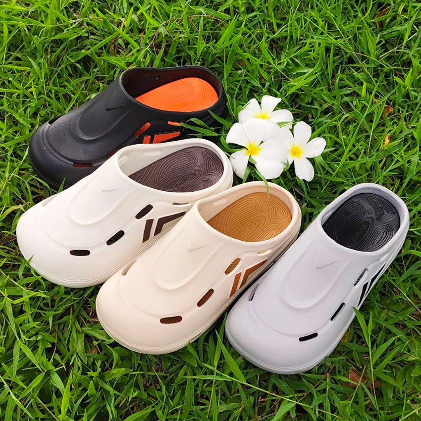 รองเท้าสวมหัวโตเปิดส้นสำหรับผู้ชาย BDOUBLE  รุ่น TF111 น้ำหนักเบา สวมใส่สบาย ไม่อับชื้น