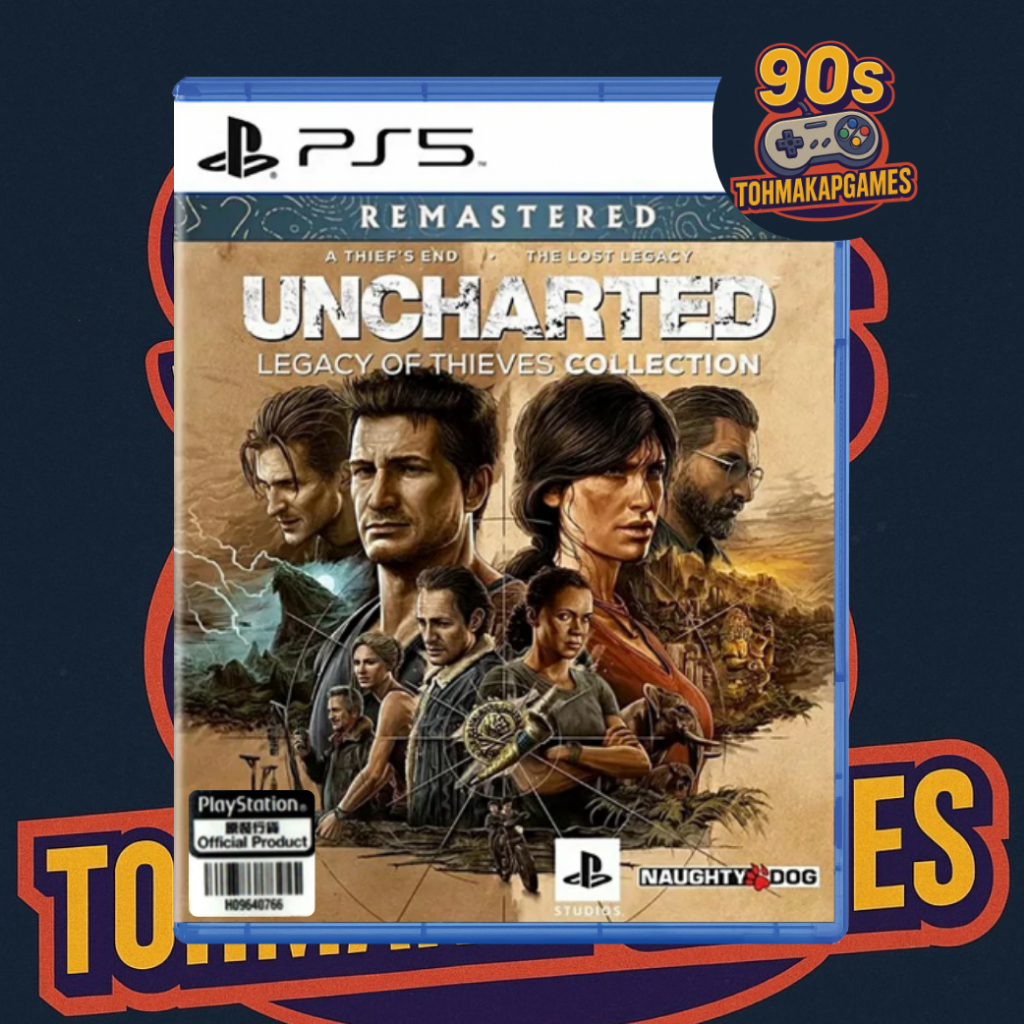 (มือ1/มือ2) แผ่นเกม PS4 : UNCHARTED : Legacy of Thieves Collection