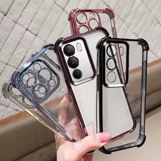 เคสใส กันรอยเลนส์กล้อง สำหรับ Realme C71 C75 C75x เคสขอบสี กันกระแทก หรูหรา Realme C75 C75X