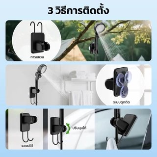 LOFTHOME ฝักบัวพกพา LED Display แบตฯ 6000mAh ใช้งานนอกบ้าน เดินป่า แคมป์ปิ้ง