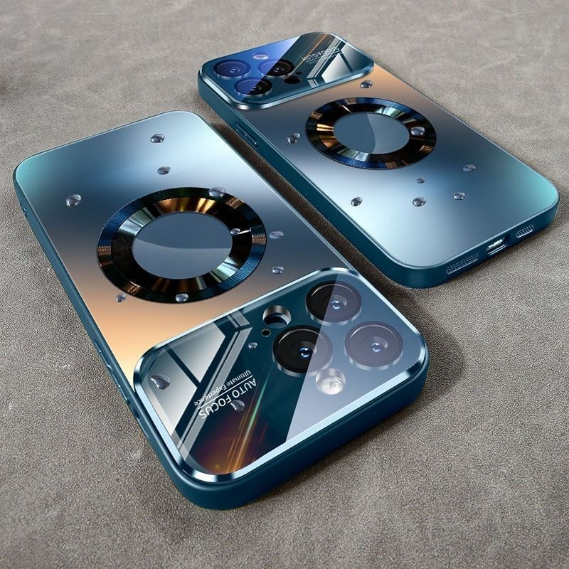 [จัดส่งในวันเดียวกัน] กรณีโทรศัพท์มือถือฟิล์มแม่เหล็กเลนส์หน้าต่างขนาดใหญ่สำหรับ iPhone 11 12 13 14 15 16 Pro max