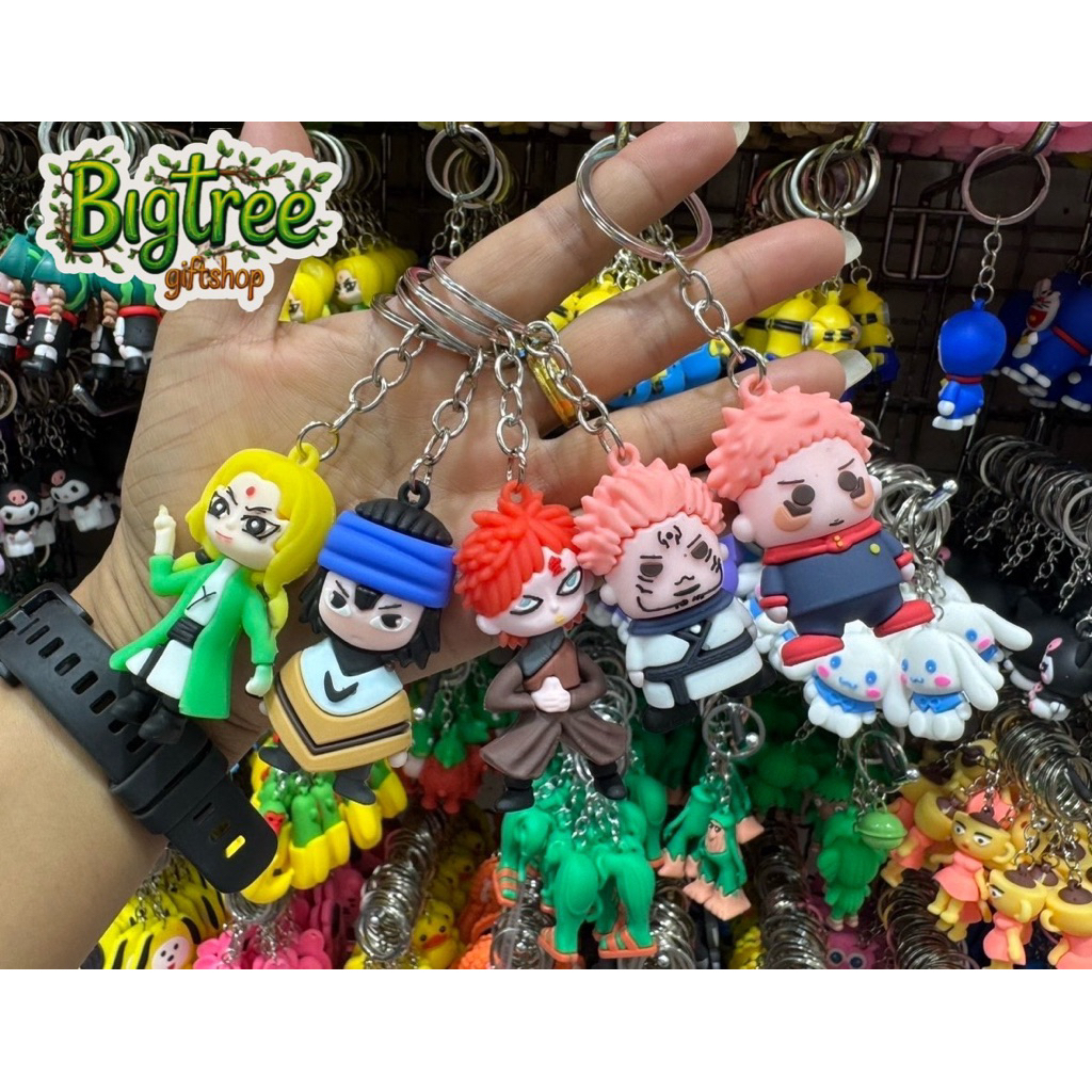 พวงกุญแจลายการ์ตูนน่ารัก[ไม่มีกระดิ่ง]คละลาย1โหล12ชิ้นขายยกโหล