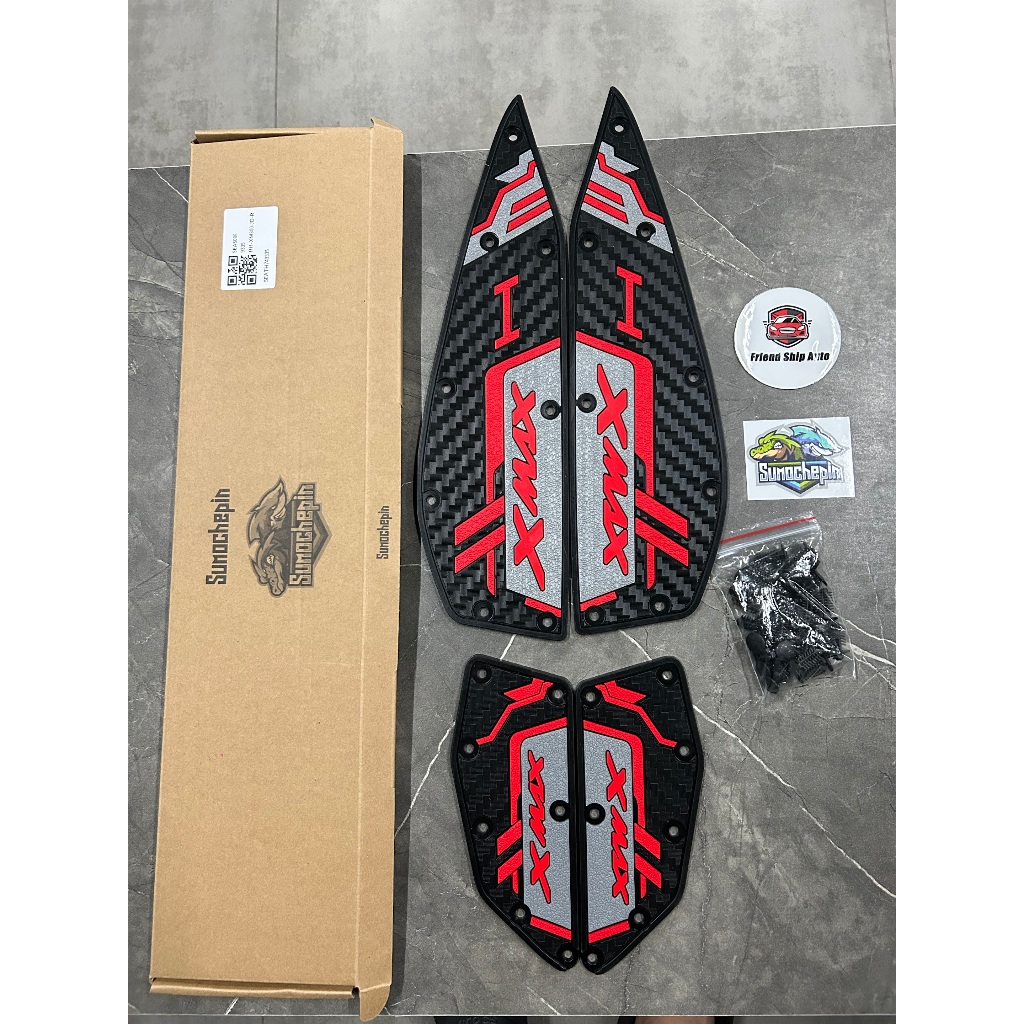 2020-2025 YAMAHA XMAX300 แผ่นรองฝ่าเท้า แผ่นยางกันลื่น แผ่นรองพื้น แผ่นรองเหยียบ สวยงาม ติดตั้งง่าย ทนทาน - รูปที่ 4