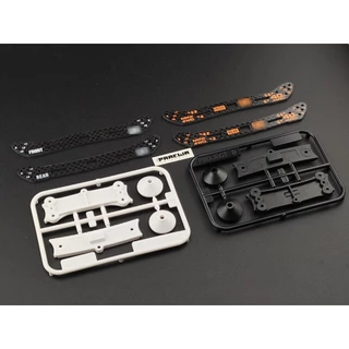 ไม้ กันชน สไลด์ 2MM คาร์บอน HG - Mini4WD HG Carbon Wide Stay Sliding Damper (2mm)
