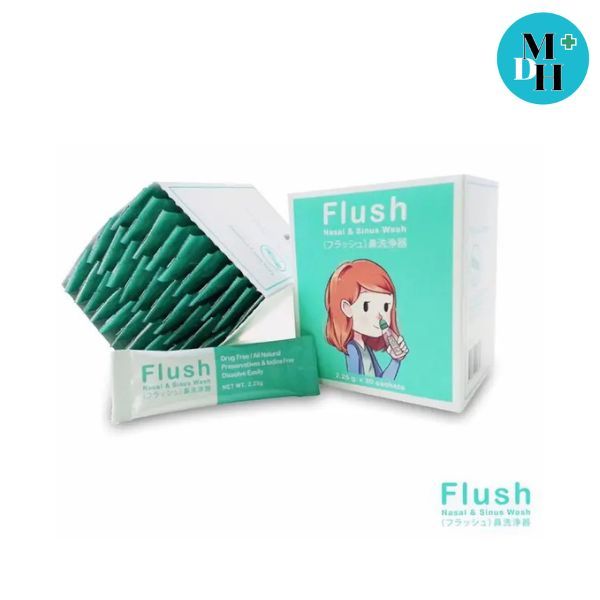 Refills Flush เกลือซอง เกลือบริสุทธิ์ ล้างจมูก จำนวน 1 กล่อง บรรจุ 30 ซอง 19692