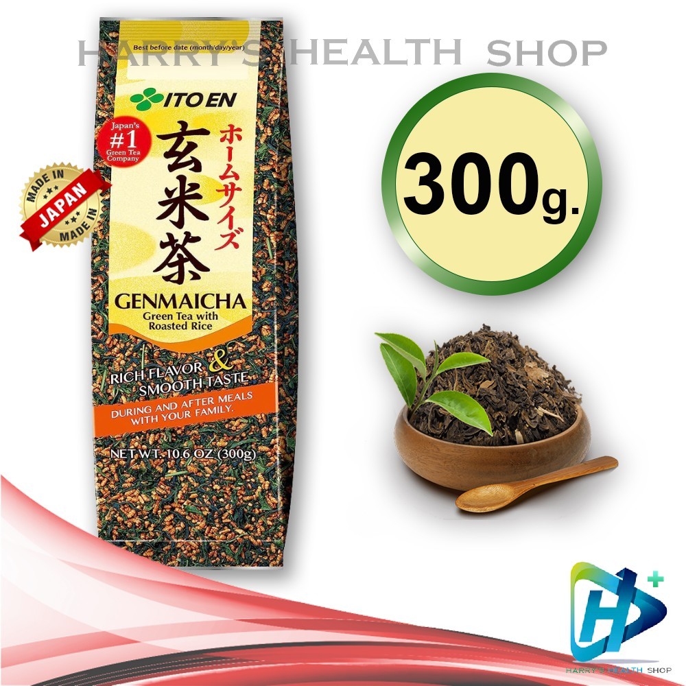 อิโตเอ็น ชาเขียวญี่ปุ่น ผสมข้าวคั่ว Itoen Japanese Green Tea with Roasted Rice Itoen Genmaicha 300 g