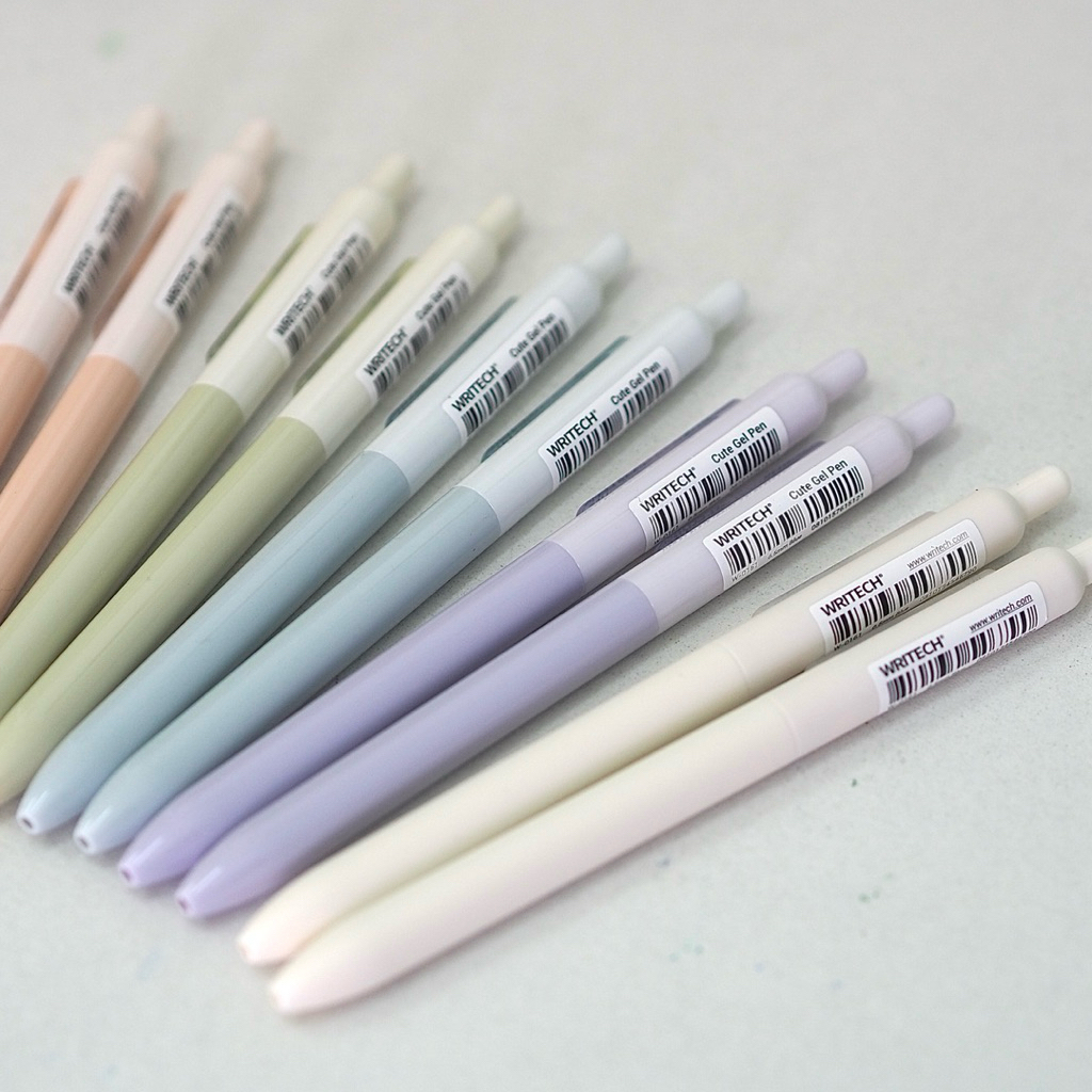 WRITECH ปากกาเจล มินิมอล 0.5mm. ไร้เสียงกด