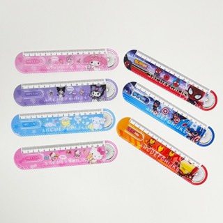 ไม้บรรทัด 15cm พร้อมที่วัดองศาด้านบน