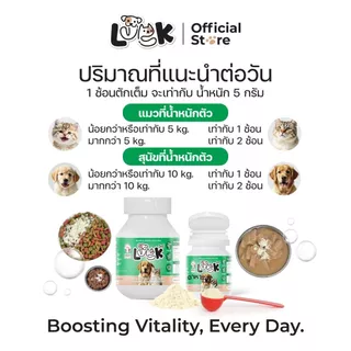 LUCK ผงโรยเสริมอาหารสัตว์เลี้ยง ป่วยมะเร็ง ดูแลระบบไต เสริมการทำงานของตับ ลดความเครียด อุดมด้วยสารต้านอนุมูลอิสระ