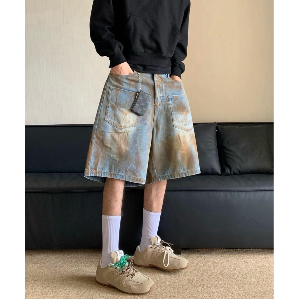 USSTYLE - กางเกง Jorts 0058