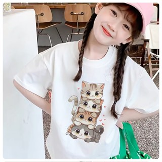 D884เสื้อยืดเด็กแขนสั่ง.ผ้านุ่นใส่สบายทั้งเด็กชายกับเด็กหญิง