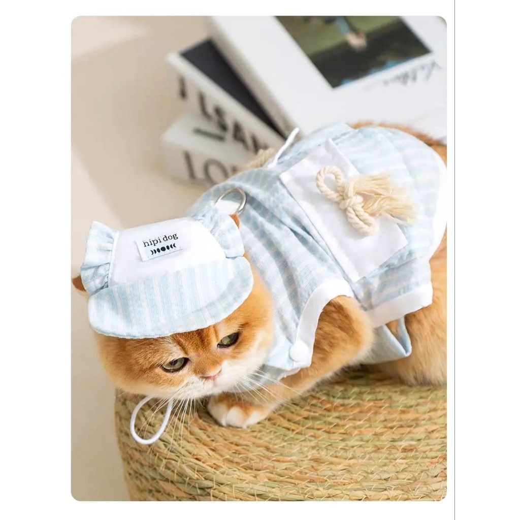 🎈พร้อมส่ง🎈My cozy Day (ชุด+หมวก) ชุดหมา ชุดแมว