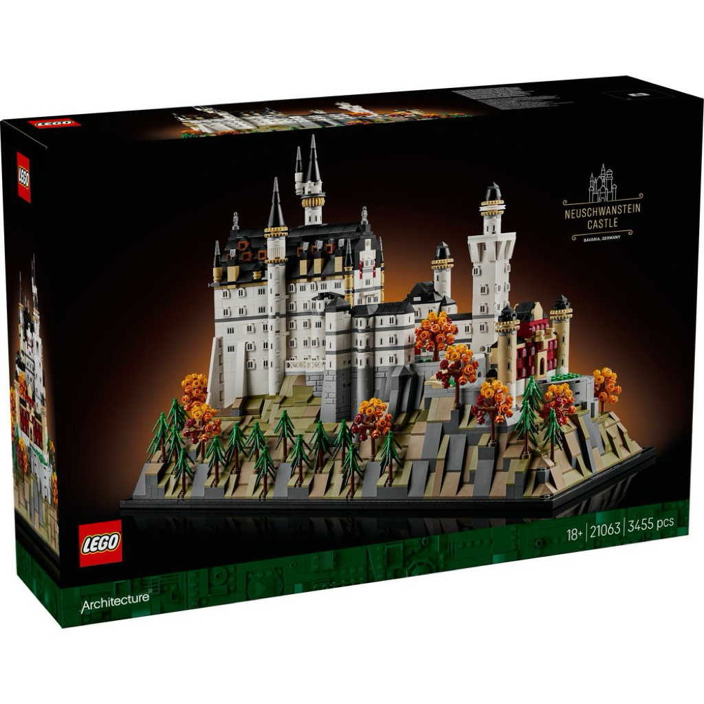 Lego Architecture 21063 Neuschwanstein Castle ของแท้ 100% มือหนึ่งกล่องสวยพร้อมส่ง