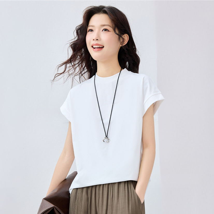 GIORDANO (Online Exclusive) เสื้อยืดผู้หญิงWomen's Ice Cooling Tee 05325386 B1