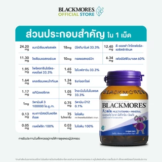 Blackmores Koala Multivitamin+Mineral (30 tabs) แบลคมอร์ส โคอาล่า มัลติวิตามิน + มิเนอรัล (30 เม็ด)
