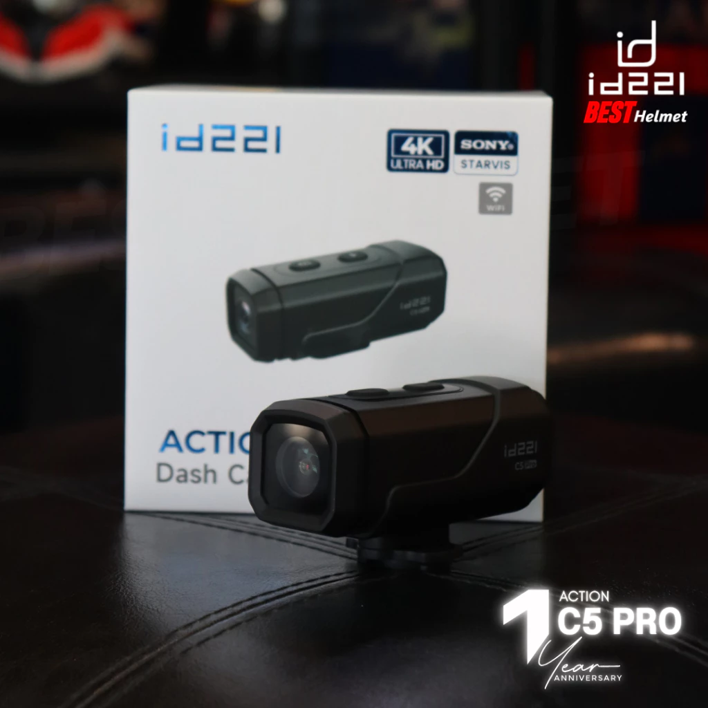 กล้องติดหมวกกันน็อค ACTION C5 Pro - ID221 ภาพคมชัดระดับ 4K thumbnail 7