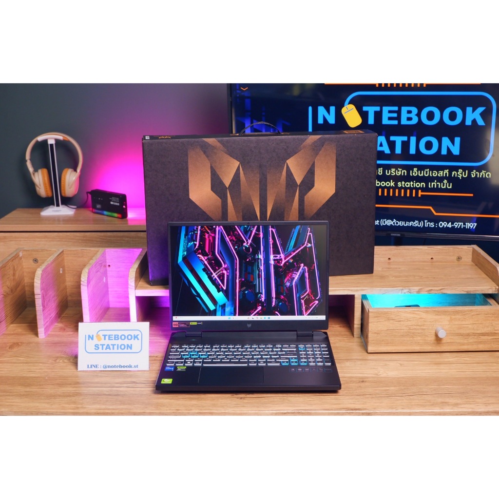 Acer Predator Helios Neo 16 i5-13500HX RTX4060(8GB) Ram32 SSD512+512 จอ16 WQXGA 2K 165Hz สเปคสูงมาก