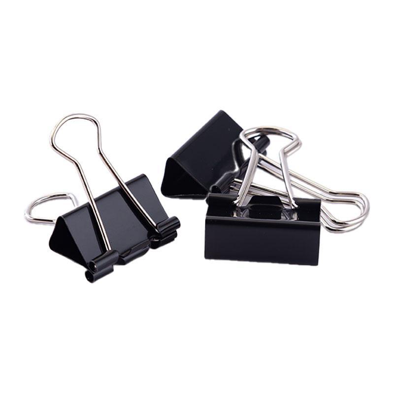 เอโร่ คลิปหนีบกระดาษ คลิปดำ รุ่น 111 ขนาด 25 มม. 60 ชิ้น / Binder Clips Model 111 size 25 mm. ( Fold Back Clips ) 60 pcs