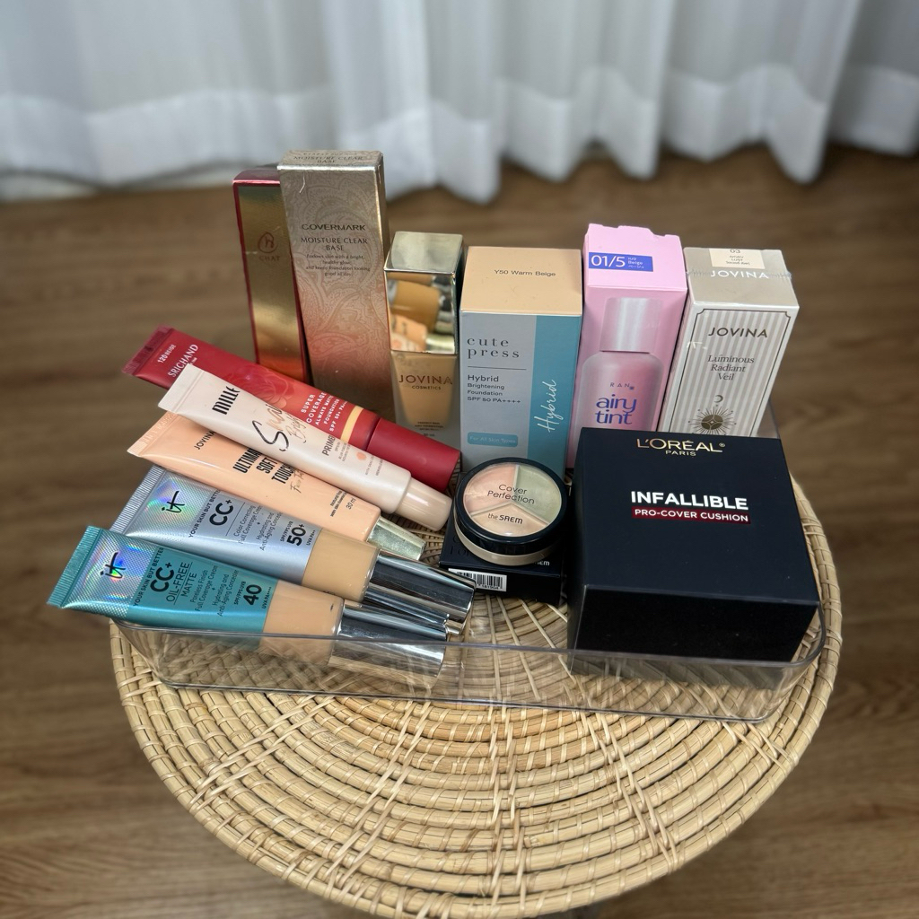 ส่งต่อ รองพื้น คุชชั่น คอนซีลเลอร์  loreal ,jovina,ran,cutepress,ศรีจันทร์,it cosmetics ,covermark,c