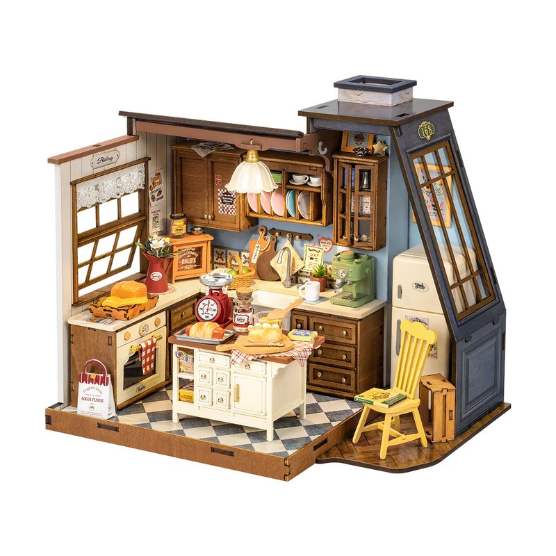 Rolife DIY Miniature Dollhouse : Baking Kitchen DG172 โมเดลบ้าน บ้านตุ๊กตา | ของแต่งบ้าน ตัวต่อไม้ ของเล่นตัวต่อ