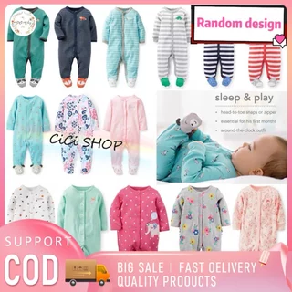 5 ชิ้น CICI baby ชุดนอนคลุมเท้า(0~เด็กน 3 เดือน~6 เดือน~9-18เดือน）คุณภาพสูง ให้ความอบอุ่น ชุดนอนเด็ก ชุดเด็ก