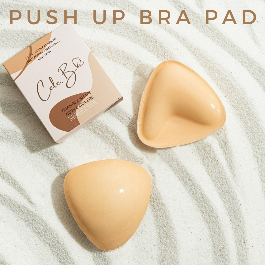 Cele.b ฟองน้ำดันทรง push up bra pad ฟองน้ำกาวสองด้าน กาวเหนียวแน่น ติดทน