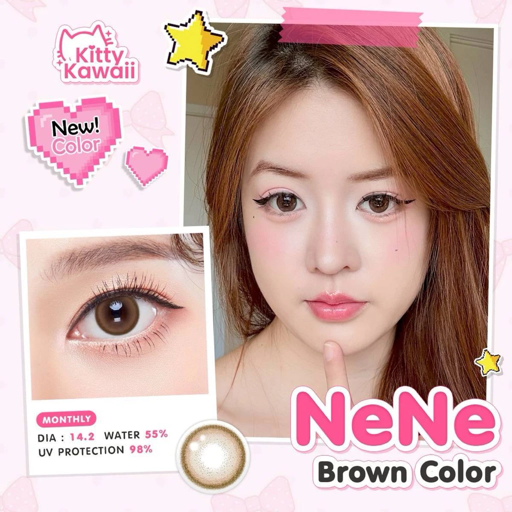 คอนแทคเลนส์ kitty kawaii ( NeNe )ลายใหม่ 🍭14.2